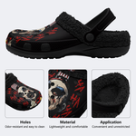 Horror Print - Fur Lined Slippers/Sandals