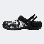 Old Script - Fur Lined Slippers/Sandals