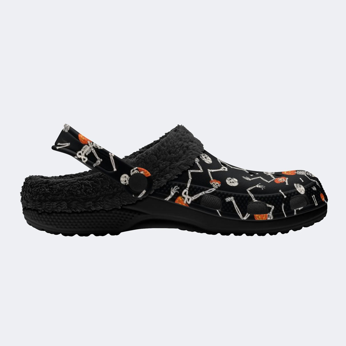 Gothmas Spooky Skeletons - Fur Lined Slippers/Sandals
