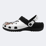 Gothic Owl Snake Skull Occult - Fur Lined Slippers/Sandals