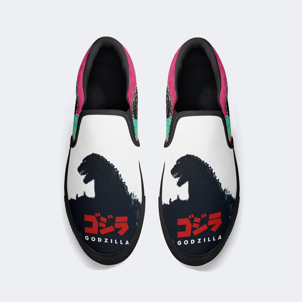 Monsters Print - Slip On Shoes