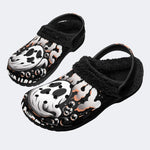 Dark Ghost Bubble - Fur Lined Slippers/Sandals
