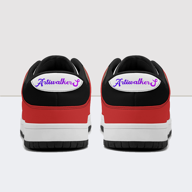 Macabre Flower Dunk Low Leather Sneakers