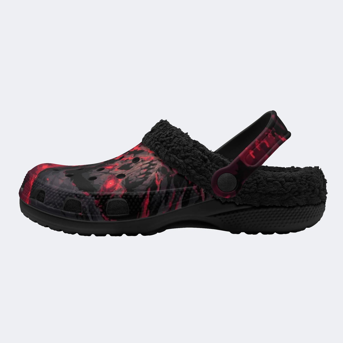 Inferno Skull - Fur Lined Slippers/Sandals