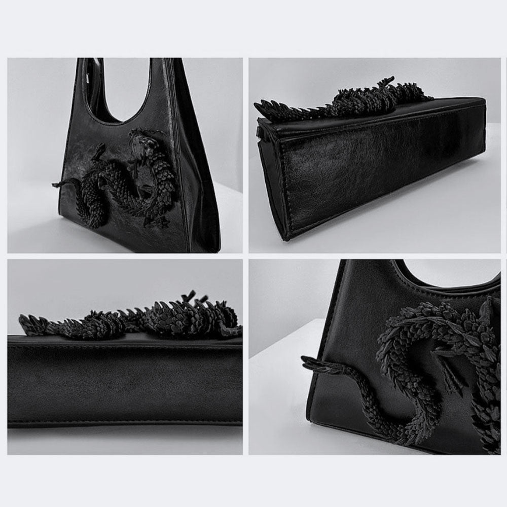 Punk Style 3D Dragon Shoulder Bag