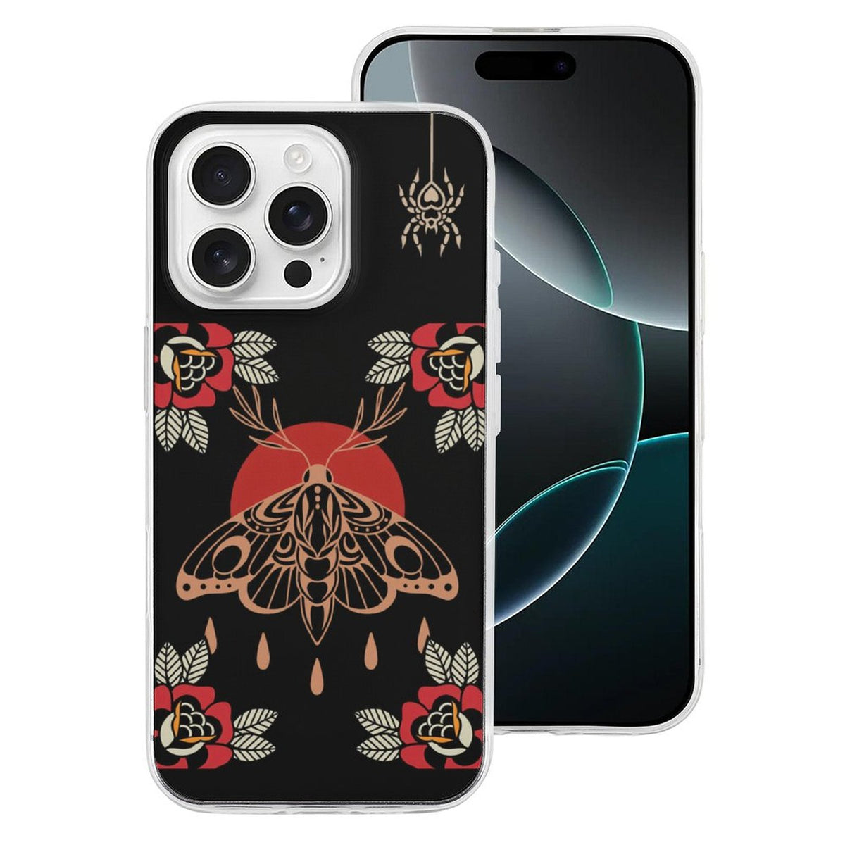 Vintage Death Moth Print - Phone Case