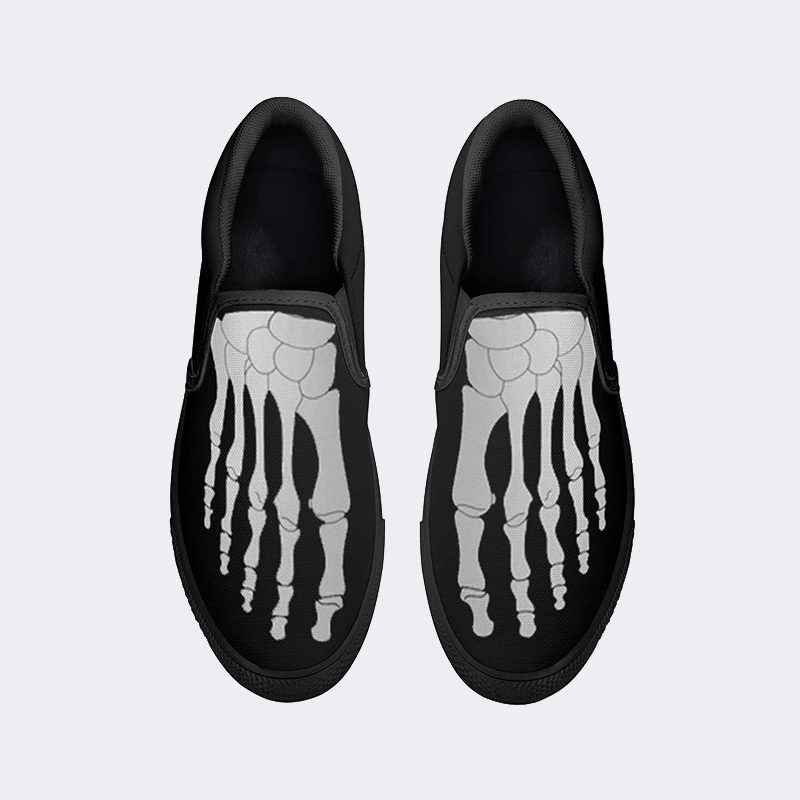 Skeleton Toes Skulls Slip On Shoes