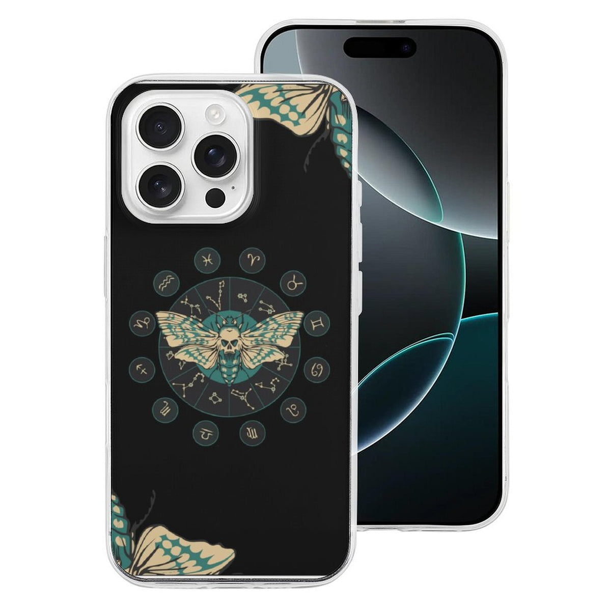 Constellation Death Moth Print - Phone Case