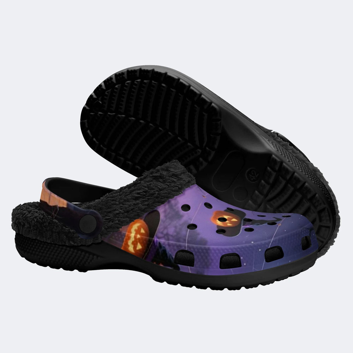 Creepy Night Witch - Fur Lined Slippers/Sandals