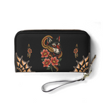 Wolf And Snake Print Leather Wallet Factory Direct Sales