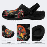 Tactical Parrot Print - Fur Lined Slippers/Sandals