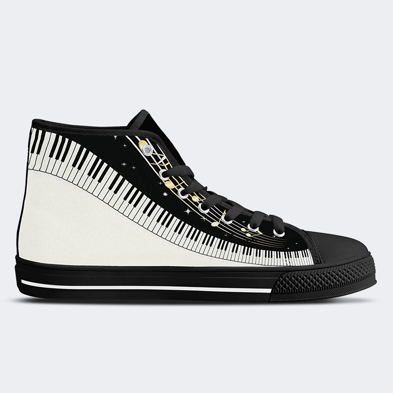 High Top Canvas Schuhe mit Musik