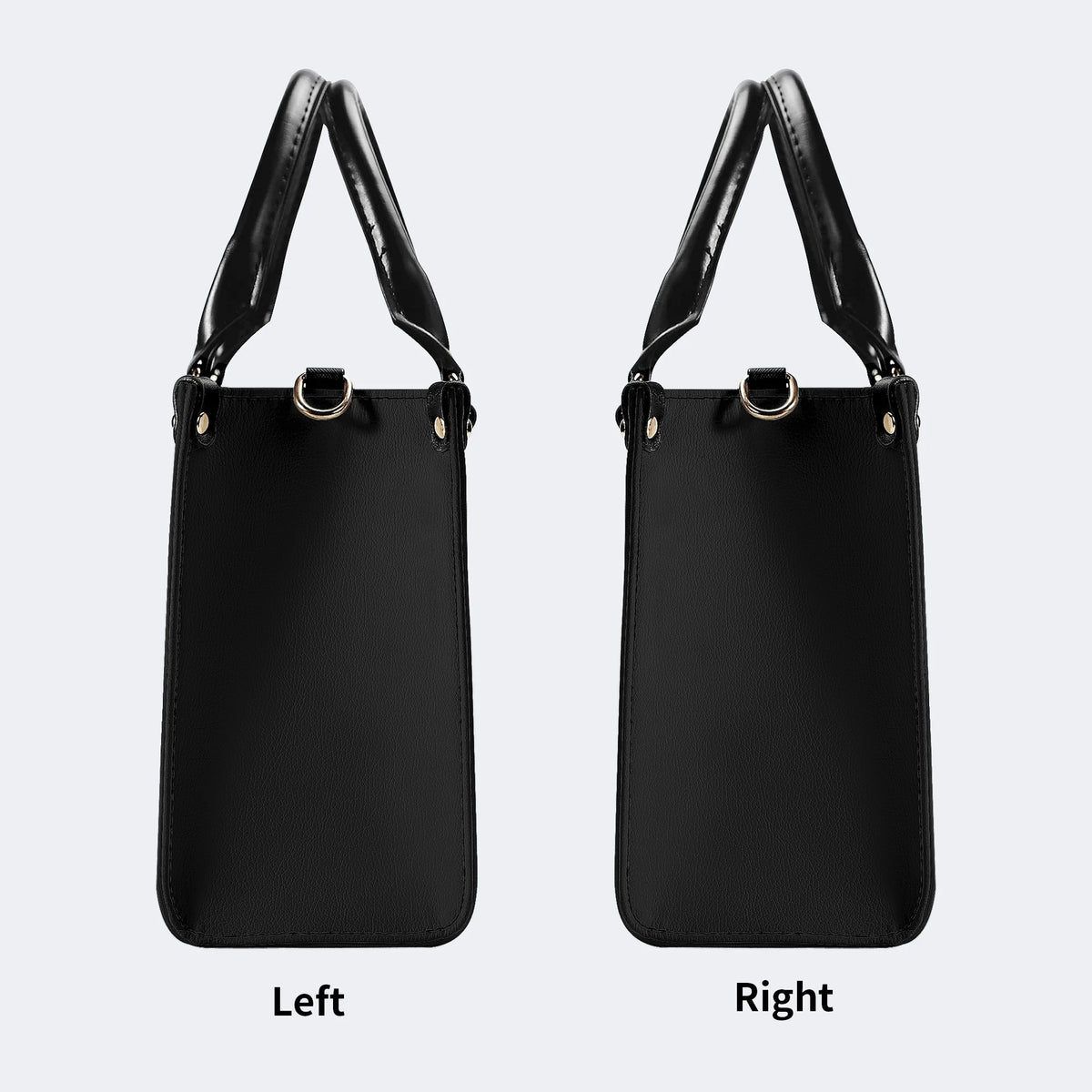 Horror Skull Print - Leather Handbag