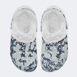 Unisex Ink Print - Fur Lined Slippers/Sandals