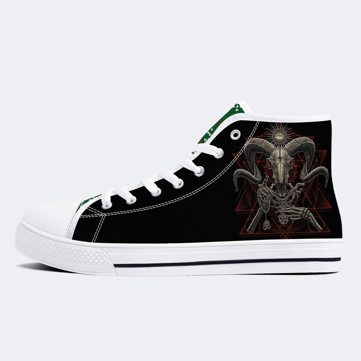 Demonic Baphomet Print - High Top Canvas