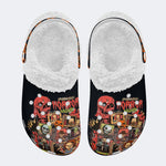 Halloween Horror Print - Fur Lined Slippers