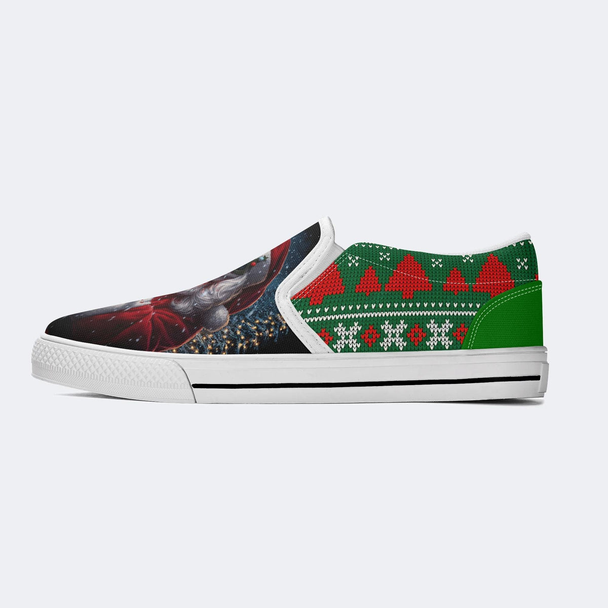 Horror Santa Claus Ghostface Print - Slip On Shoes