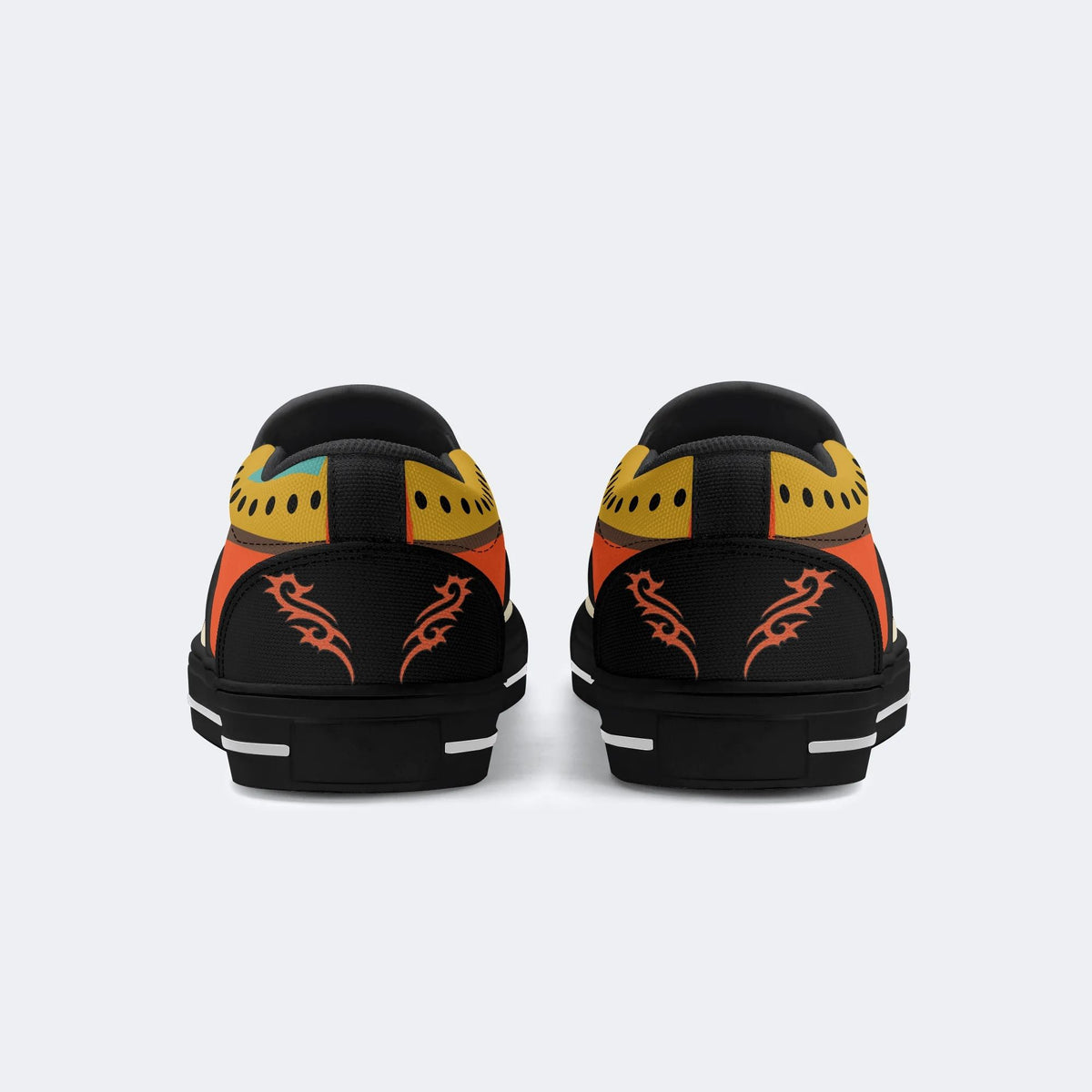 Devil Head With Sword - Slip On Shoes