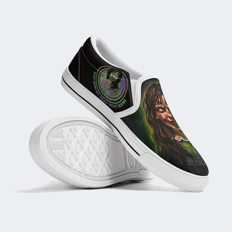 An Excellent Day For An Exorcism Print - Slip On Shoes