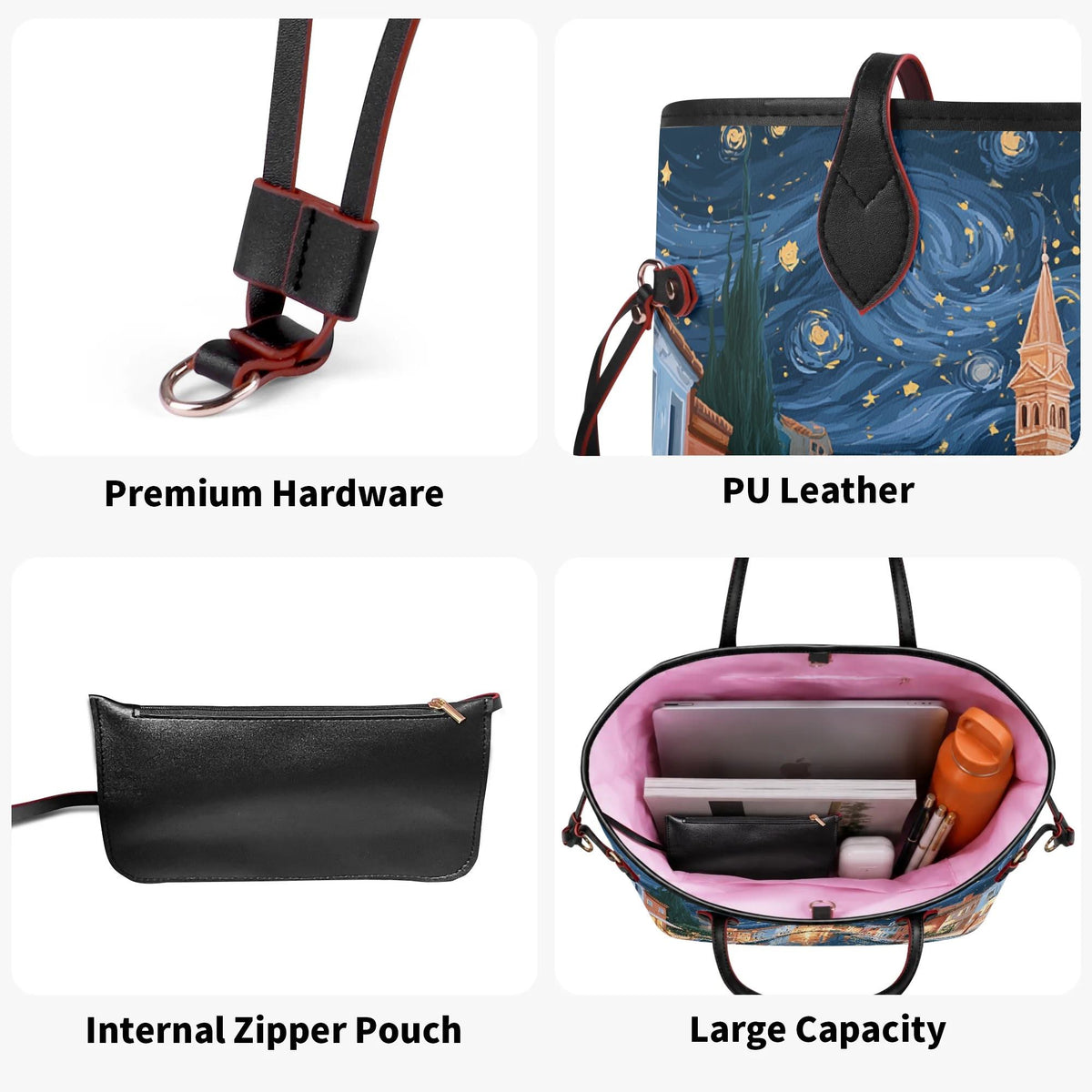 Van Gogh Venice - Large capacity handbag