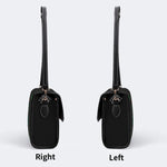 Irish Harp & Shamrocks Print - Leather Satchel Bag