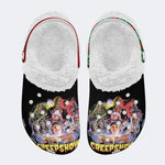 Unisex Horror Movies Print - Fur Lined Slippers/Sandals