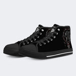 Unisex Totenkopf Druck - High Top Canvas