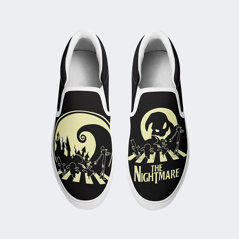 The Nightmare Print - Slip On Shoes