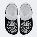 Die With Memories Not Dreams - Fur Lined Slippers/Sandals