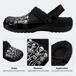 Grim Skeleton Crew - Fur Lined Slippers/Sandals