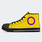 Intersex Flag High Top Canvas Shoes