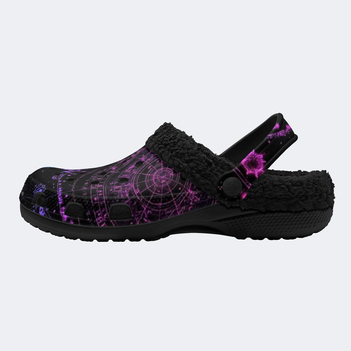 Zodiac Star Map - Fur Lined Slippers/Sandals