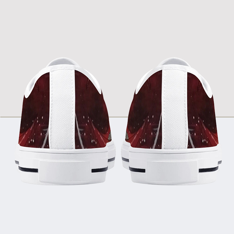 Replica Skull Low Top Canvas Shoes