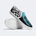 Blue Gradient Skeleton Toes Skull - Slip On Shoes