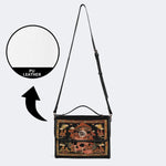 Mushroom Parasitic Skull - Leather Satchel Bag