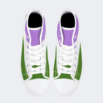 Genderqueer Pride Flag High Top Canvas Shoes