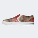 Weird Blood Dark Horror Gothic Halloween Vintage Art Print - Slip On Shoes