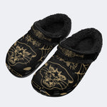 Gothic Panther Tattoo Art - Fur Lined Slippers/Sandals
