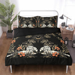 Dark Boho Tiger Print - Three Piece Bedding Set