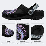 It Is What It Is Unisex Printed - Fur Lined Slippers/Sandals