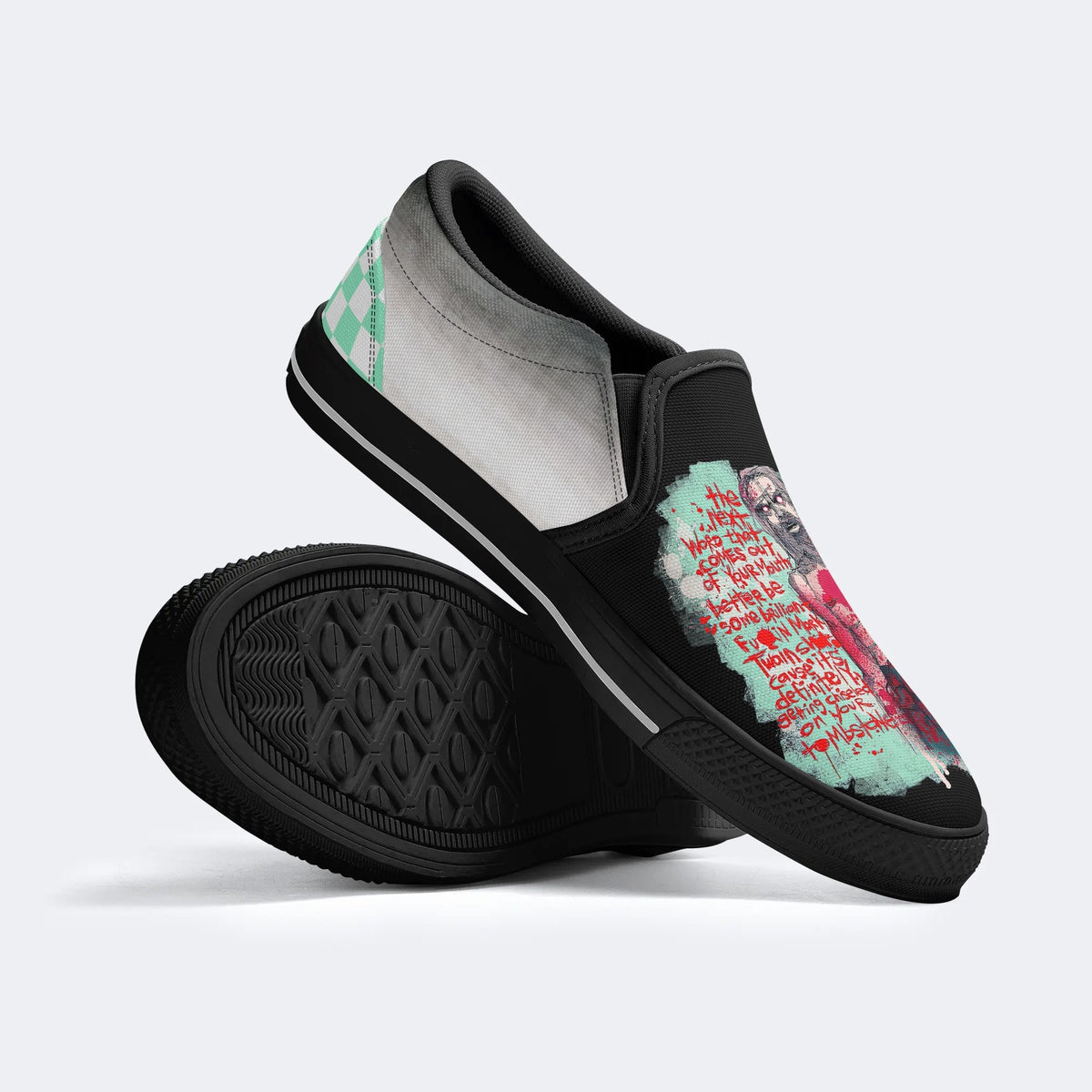 Horror Print - Slip On Shoes