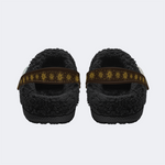 Elephant Print - Fur Lined Slippers/Sandals