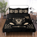Black Panther Print - Three Piece Bedding Set