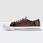 Skinned Face Low Top Canvas Shoes