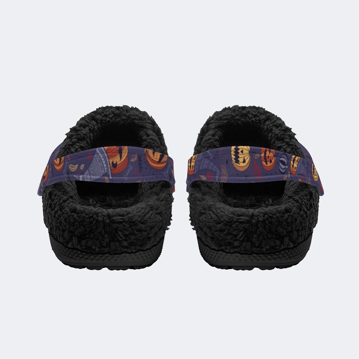 Purple Pumpkin Witch - Fur Lined Slippers/Sandals