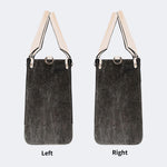 Vintage Death Moth Print - Leather Handbag