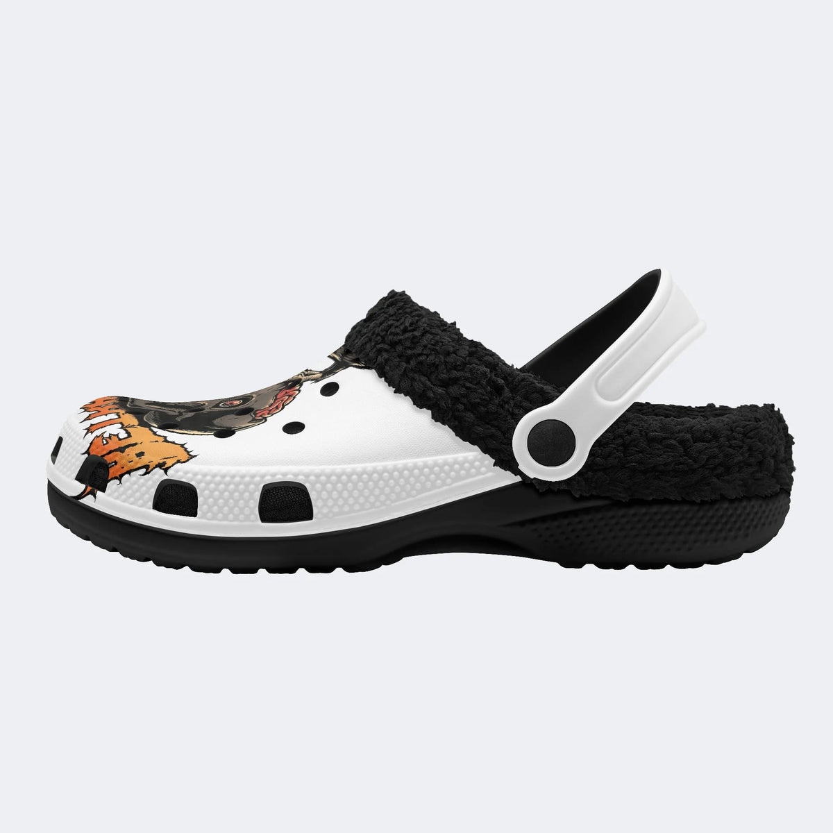 Trippy Bones - Fur Lined Slippers/Sandals