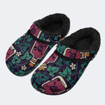 Skull Poison Ivy - Fur Lined Slippers/Sandals