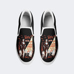 Vintage Gothabilly Outer Space Print - Slip On Shoes