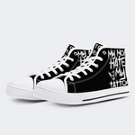 Unisex My Mon Hates My Tattoos Print - High Top Canvas